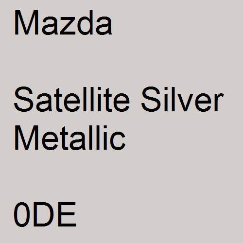 Mazda, Satellite Silver Metallic, 0DE.